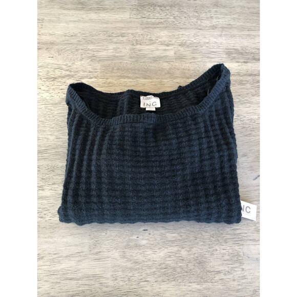 INC X Jeannie Mai - Wide Neck Lisa Off The Shoulder Top In Deep Black - M - Picture 5 of 5